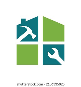 Symbollogo-Hausdesign-Vektorgrafik