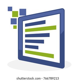 icon logo illustration for data management business