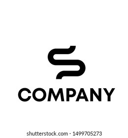 icon logo initial S sign vector template