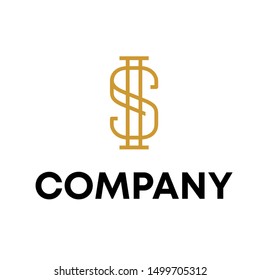 icon logo initial S sign vector template