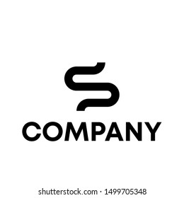 icon logo initial S sign vector template