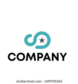 icon logo initial S sign vector template