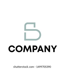 icon logo initial S sign vector template