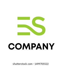 icon logo initial S sign vector template
