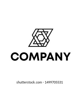 icon logo initial S sign vector template