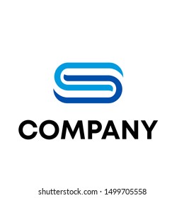 icon logo initial S sign vector template
