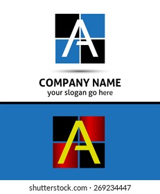 Icon logo for letter A

