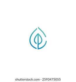 icon logo line leaf element technology