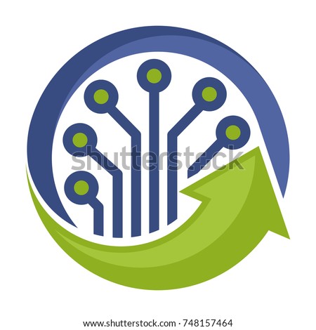 icon logo for management and development of technology
