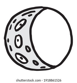 Symbol-Logo-Mond und Monat auf weißem Hintergrund