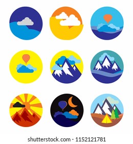 icon logo nature lovers template