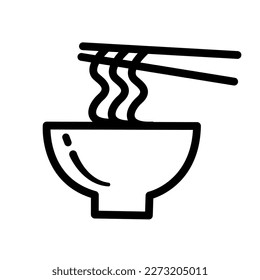 icon logo noodles ramen japanese food noodles korean food suitable for various businesses