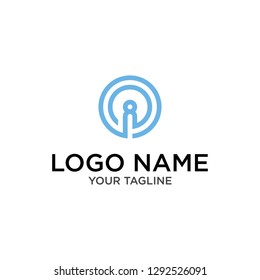 Icon Logo O Oi Simle Stock Vector Royalty Free