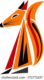 icon and logo of the orange Fox