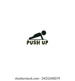 icon logo push up vector design