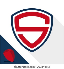 Icon logo / shield badge with a combination of letter S