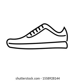 Icon and logo of shoes. Footwear vector design illustrator. Shoes icons on isolated background.