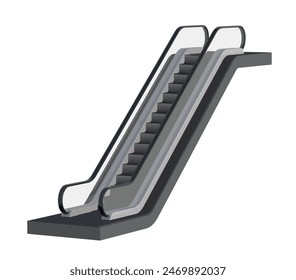 icon logo sign art escalator lift element vector template isolated