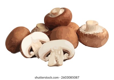 icon logo sign food brown mushrooms mushroom art design element