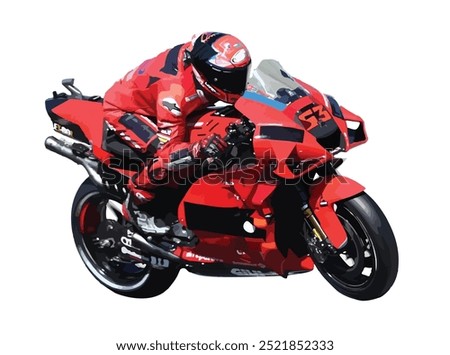 icon logo sign red bike icon art lap gp speed sbk fast design vector