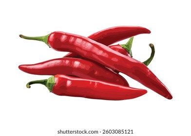 icon logo sign red chili food art design element