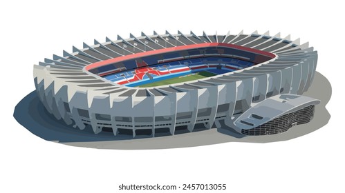 Vector de Plantilla de diseño artístico de estadio