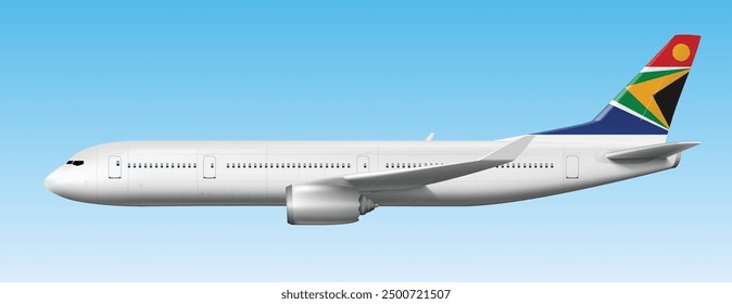 icon logo sign symbol side air jet liner fly sky blue cloudy cloud view plane art design vector Boeing visa wing trip pilot Asia holiday cargo south Africa cape town nation modern flag