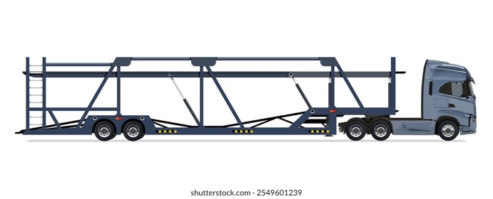 icon logo sign truck ship long tow semi load road over haul lorry cargo stack new car flat work carrier side view art heavy vector empty auto carry lift buy sale order route drive