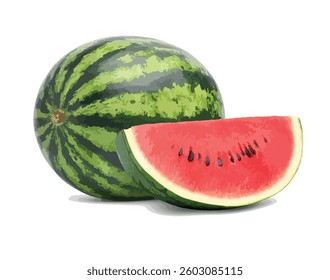 icon logo sign water melon fruit food art design element