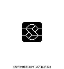 Icon Logo einfach moderne Abstraktion