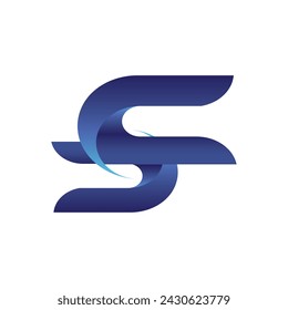 icon logo symbols vector 3 dimension letter s variations