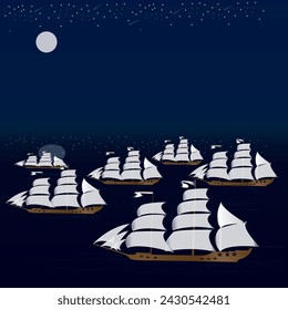 icon logo symbols vector sailing ship entourage