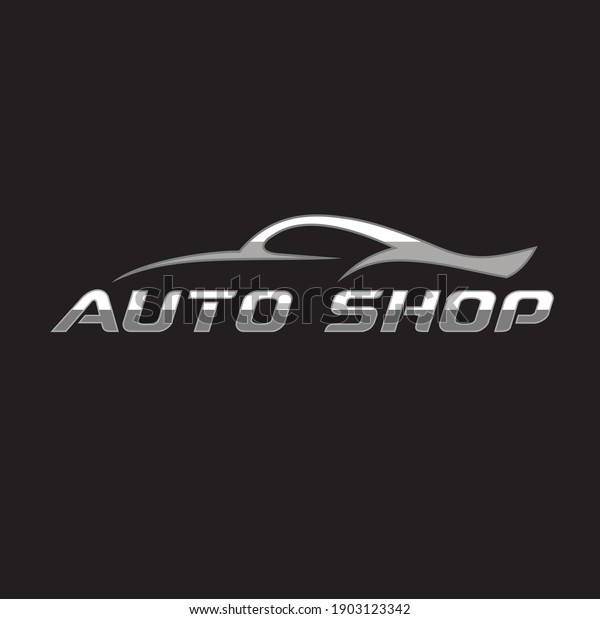 icon or\
logo template for auto shop, auto\
service.