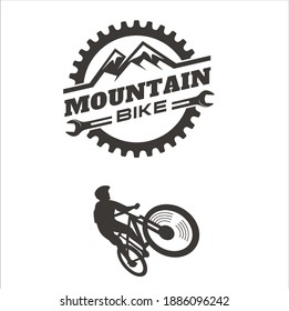 a icon and logo template collections of downhill sport, vector art.