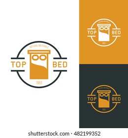 Icon or logo template for furniture shop, company, manufacturer. Symbol for corporate branding identity. Label inspiration for advertising, business, web design. Vector illustration.