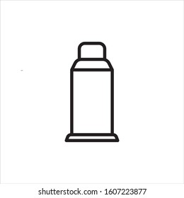 icon and logo thermos outline