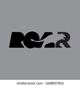icon logo tiger roar cool