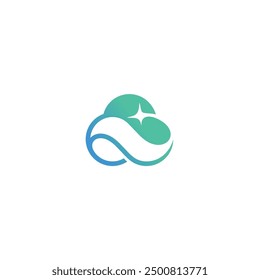 icon logo icon vector cloud technology