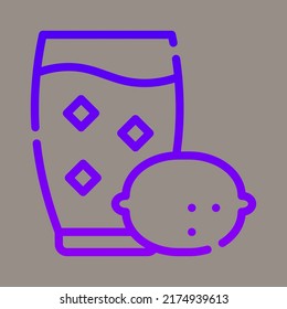 Symbol, Logo, Vektorgrafik der Limonade einzeln auf grauem Hintergrund. geeignet für Restaurants, Bars, Getränke, Muster und Logos.