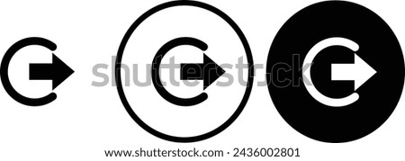 icon logout black outline for web site design 
and mobile dark mode apps 
Vector illustration on a white background