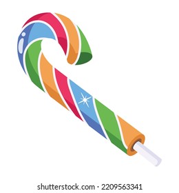 Un icono del diseño plano de lollipop 