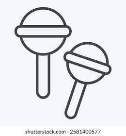 Icon Lollipop. related to Kindergarten symbol. line style. design editable