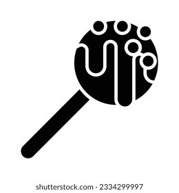 An icon of lollipop, vector of confectionery item in modern design style