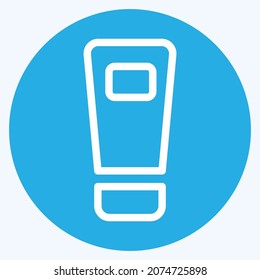 Icon Lotion - Blue Eyes Style - Simple illustration, Editable stroke, Design template vector, Good for prints, posters, advertisements, announcements, info graphics, etc.