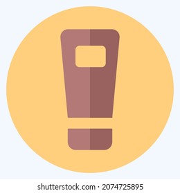 Icon Lotion - Flat Style - Simple illustration, Editable stroke, Design template vector, Good for prints, posters, advertisements, announcements, info graphics, etc.