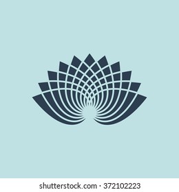 Icon of Lotus Flower. EPS-10.