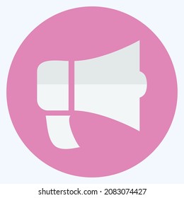Icon Loudspeaker - Flat Style,Simple illustration,Editable stroke,Design template vector, Good for prints, posters, advertisements, announcements, info graphics, etc.