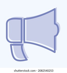 Icon Loudspeaker - Two Tone Style,Simple illustration,Editable stroke,Design template vector, Good for prints, posters, advertisements, announcements, info graphics, etc.