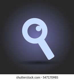 icon of loupe