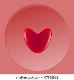 Icon of love heart stock vector illustration design